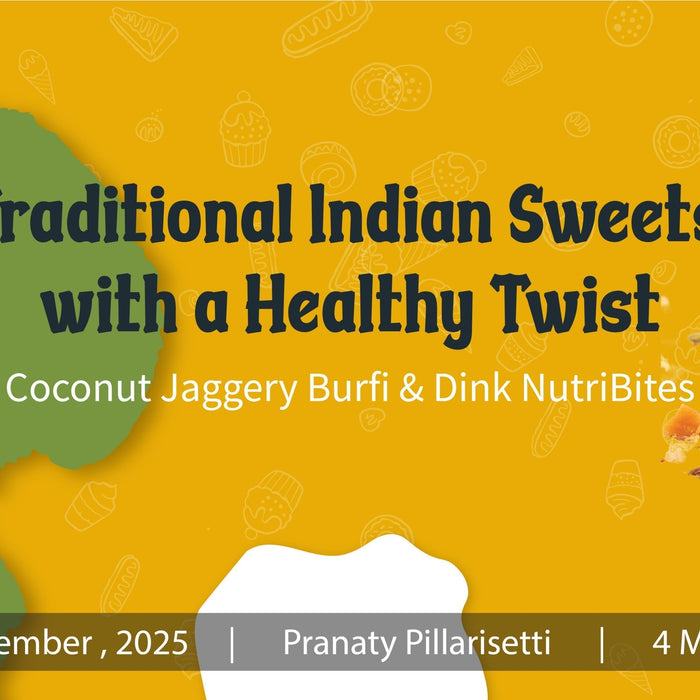 Traditional Indian Sweets with a Healthy Twist: Coconut Jaggery Burfi, Dink NutriBites