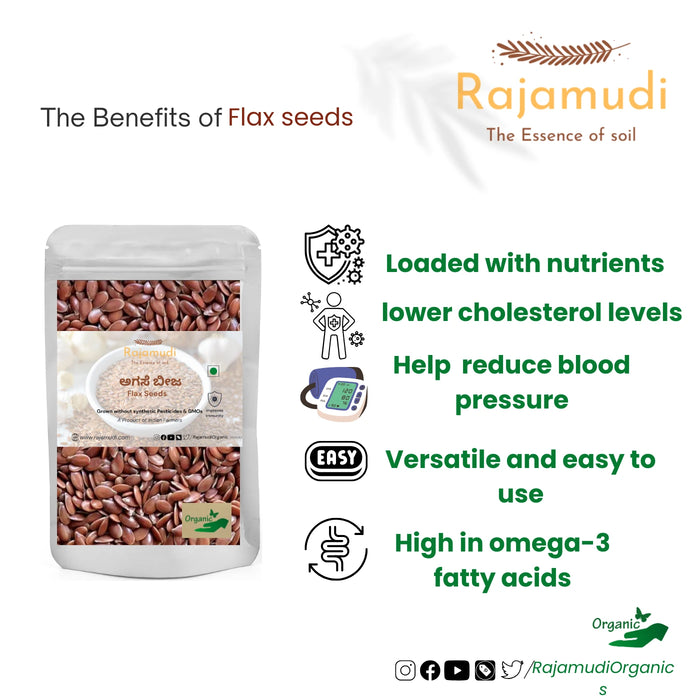 Rajamudi Organic Javas/Flax Seeds