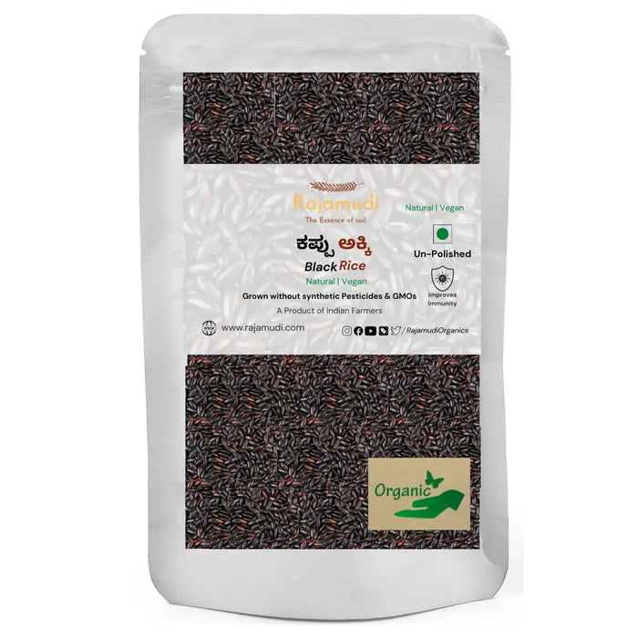 Organic authentic Black Rice / Karuppu kavuni by Rajamudi Organics