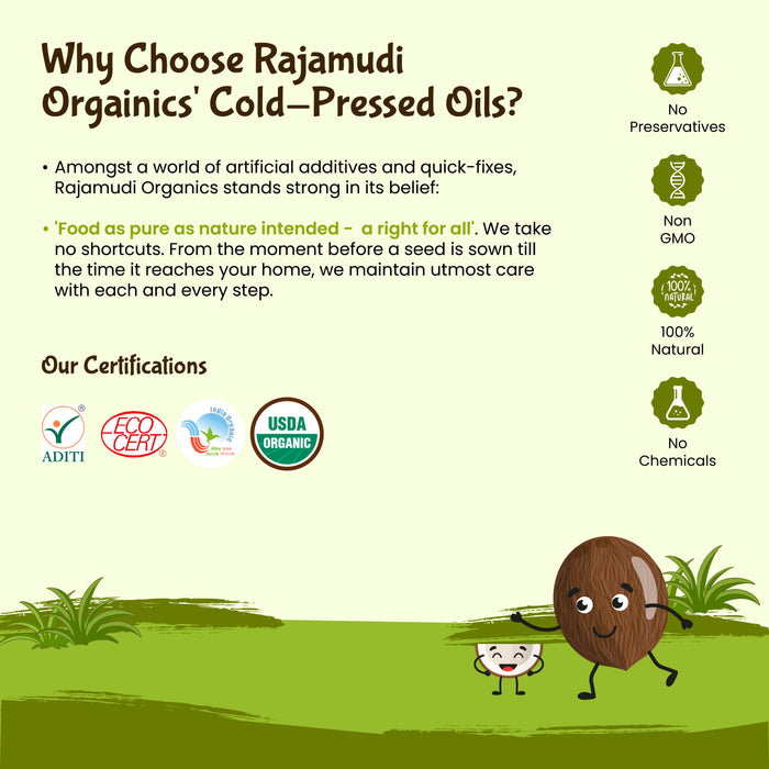 rajamudi organics cold-pressed oils