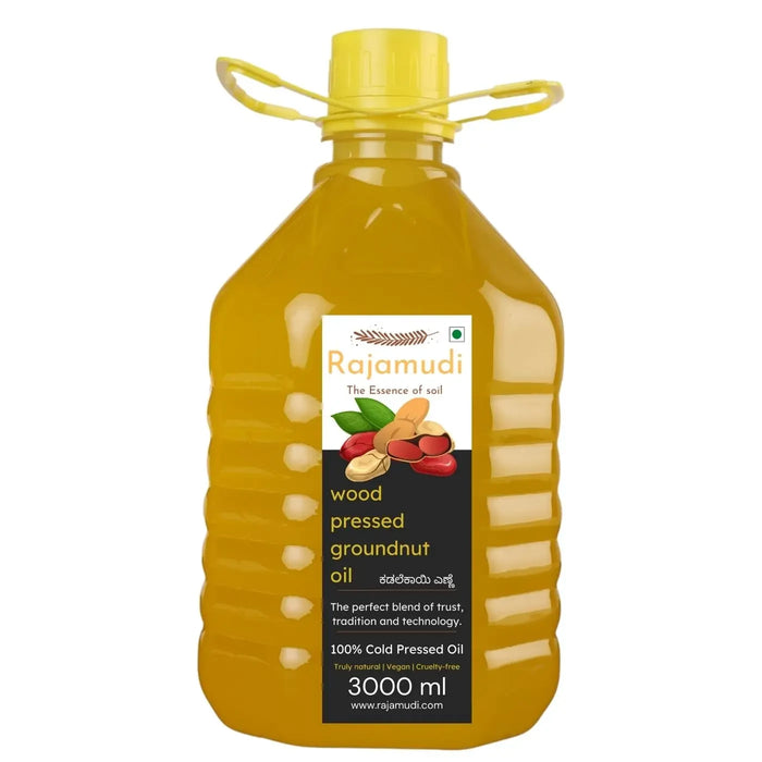 Rajamudi Organic Cold-Pressed Groundnut Oil | Moongfali Oil | Kachi Ghani Process