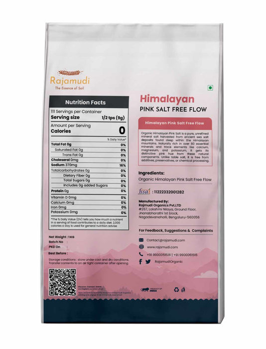 Himalayan Rock Salt – Free Flow Sendha Namak | Rajamudi Organics