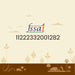 FSSAI logo with a unique number on a landscape background