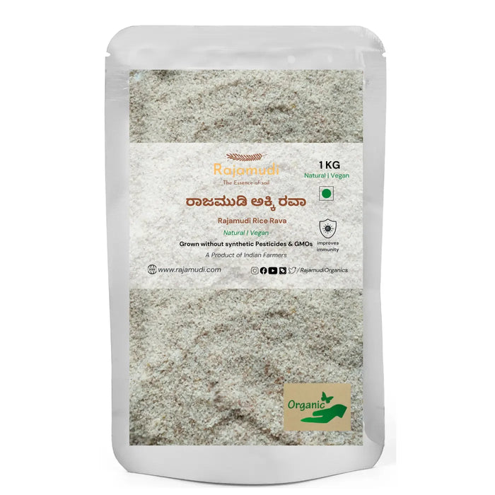Organic Rajamudi Rice Rava By Rajamudi Organics